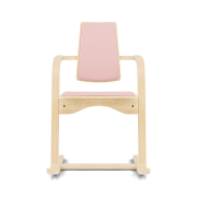 Krzesło ergonomiczne Actulum różowe, naturalne drewno Varier
