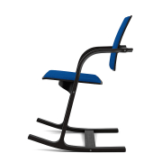 Krzesło ergonomiczne Actulum niebieskie, czarne drewno Varier