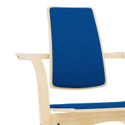 Krzesło ergonomiczne Actulum niebieskie, naturalne drewno Varier