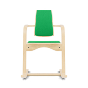 Krzesło ergonomiczne Actulum zielone, naturalne drewno Varier