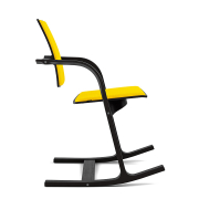 Krzesło ergonomiczne Actulum żółte, czarne drewno Varier