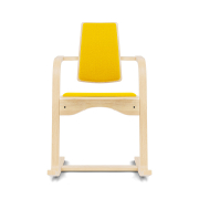 Krzesło ergonomiczne Actulum żółte, naturalne drewno Varier