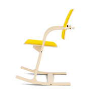 Krzesło ergonomiczne Actulum żółte, naturalne drewno Varier