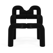 Krzesło ergonomiczne Ekstrem czarne Knit 009 Black Varier