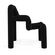 Krzesło ergonomiczne Ekstrem czarne Knit 009 Black Varier