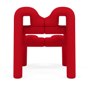 Krzesło ergonomiczne Ekstrem czerwone Knit 027 Scarlet Varier