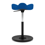 Krzesło ergonomiczne Move Low niebieskie, czarne drewno Varier