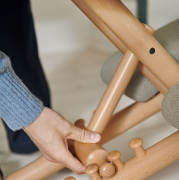 Krzesło ergonomiczne Multi beżowo-szare, Hallingdal 65 220 Varier