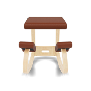 Krzesło ergonomiczne Variable Cognac Noir 31322, naturalne drewno Varier