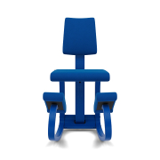 Krzesło ergonomiczne Variable Plus Monochrome niebieskie Varier