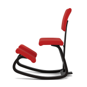 Krzesło ergonomiczne Variable Plus czerwone, czarne drewno Varier