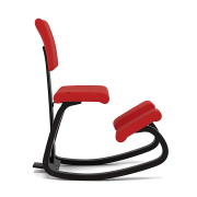 Krzesło ergonomiczne Variable Plus czerwone, czarne drewno Varier