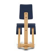 Krzesło ergonomiczne Variable Plus granatowe, jasnobrązowe drewno Varier