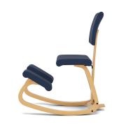 Krzesło ergonomiczne Variable Plus granatowe, jasnobrązowe drewno Varier