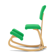 Krzesło ergonomiczne Variable Plus zielone, jasnobrązowe drewno Varier