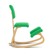 Krzesło ergonomiczne Variable Plus zielone, jasnobrązowe drewno Varier