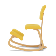 Krzesło ergonomiczne Variable Plus żółte, jasnobrązowe drewno Varier