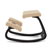 Krzesło ergonomiczne Variable beżowe Vidar 0323, czarne drewno Varier