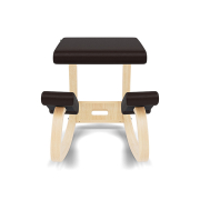 Krzesło ergonomiczne Variable brązowe Noir 31328, naturalne drewno Varier