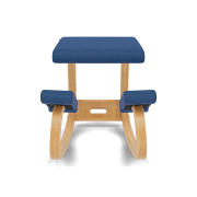 Krzesło ergonomiczne Variable ciemnoniebieskie Reflect 774, jasnobrązowe drewno 
