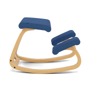Krzesło ergonomiczne Variable ciemnoniebieskie Reflect 774, jasnobrązowe drewno 