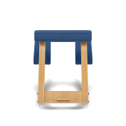 Krzesło ergonomiczne Variable ciemnoniebieskie Reflect 774, jasnobrązowe drewno 