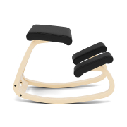 Krzesło ergonomiczne Variable czarne Noir 31330, naturalne drewno Varier