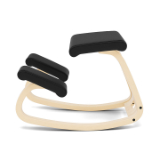 Krzesło ergonomiczne Variable czarne Noir 31330, naturalne drewno Varier