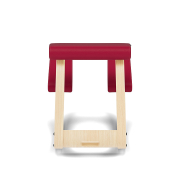 Krzesło ergonomiczne Variable czerwone Noir 31324, naturalne drewno Varier