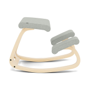 Krzesło ergonomiczne Variable jasnoszare Divina Melange 120, naturalne drewno Va