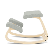 Krzesło ergonomiczne Variable jasnoszare Divina Melange 120, naturalne drewno Va