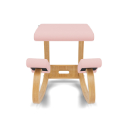 Krzesło ergonomiczne Variable różowe Reflect 614, jasnobrązowe drewno Varier