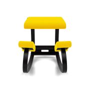 Krzesło ergonomiczne Variable musztardowe Vidar 0443, czarne drewno Varier