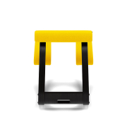 Krzesło ergonomiczne Variable musztardowe Vidar 0443, czarne drewno Varier