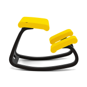 Krzesło ergonomiczne Variable musztardowe Vidar 0443, czarne drewno Varier