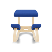 Krzesło ergonomiczne Variable niebieskie Divina 756, naturalne drewno Varier