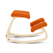 Krzesło ergonomiczne Variable pomarańczowe Divina 526, naturalne drewno Varier