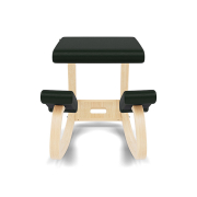 Krzesło ergonomiczne Variable zielone Noir 31327, naturalne drewno Varier