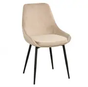 Krzesło Faris Beżowe Velvet