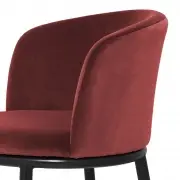 KRZESŁO FILMORE czerwone 2 SZT. EICHHOLTZ