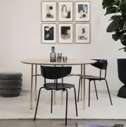 KRZESŁO HERMAN CZARNE FERM LIVING
