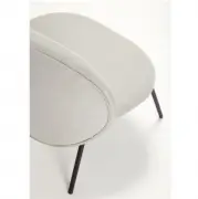 krzesło lounge velvet szare Hubsch
