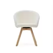 Krzesło obrotowe Marvin białe kave home
