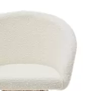 Krzesło obrotowe Marvin białe kave home