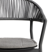 Krzesło ogrodowe Alimia grafitowe Kave Home