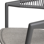 Krzesło ogrodowe Alimia grafitowe Kave Home