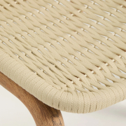 Zestaw ogrodowy Sori stół + 6 krzeseł beżowy Kave Home