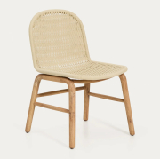 Zestaw ogrodowy Sori stół + 6 krzeseł beżowy Kave Home