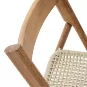Krzesło ogrodowe składane Dandara białe kave home