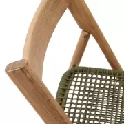 Krzesło ogrodowe składane Dandara zielone kave home